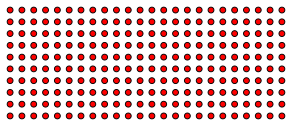 Afficheur de 10x24 LED